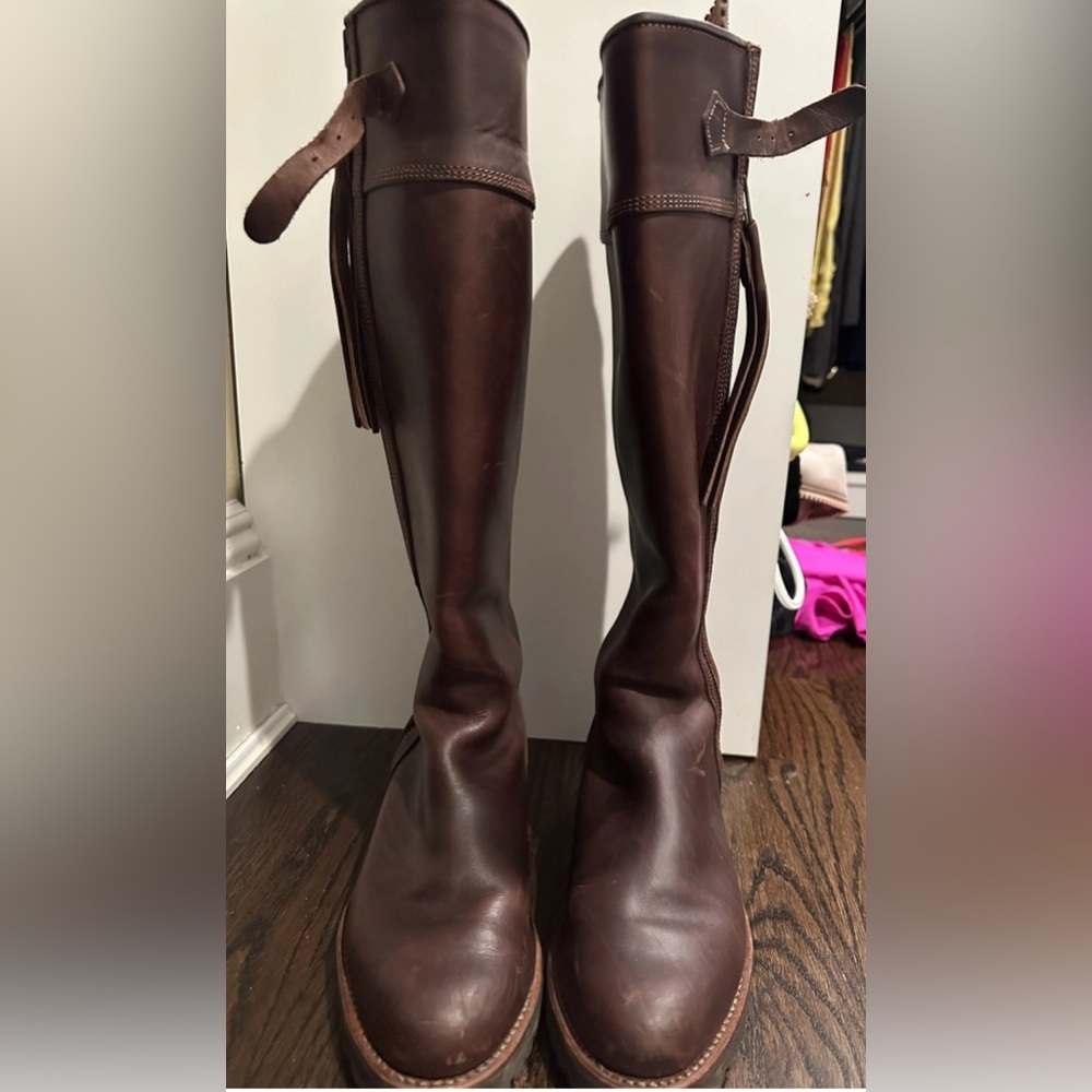 Penelope Chilvers Conker Brown Leather Boots